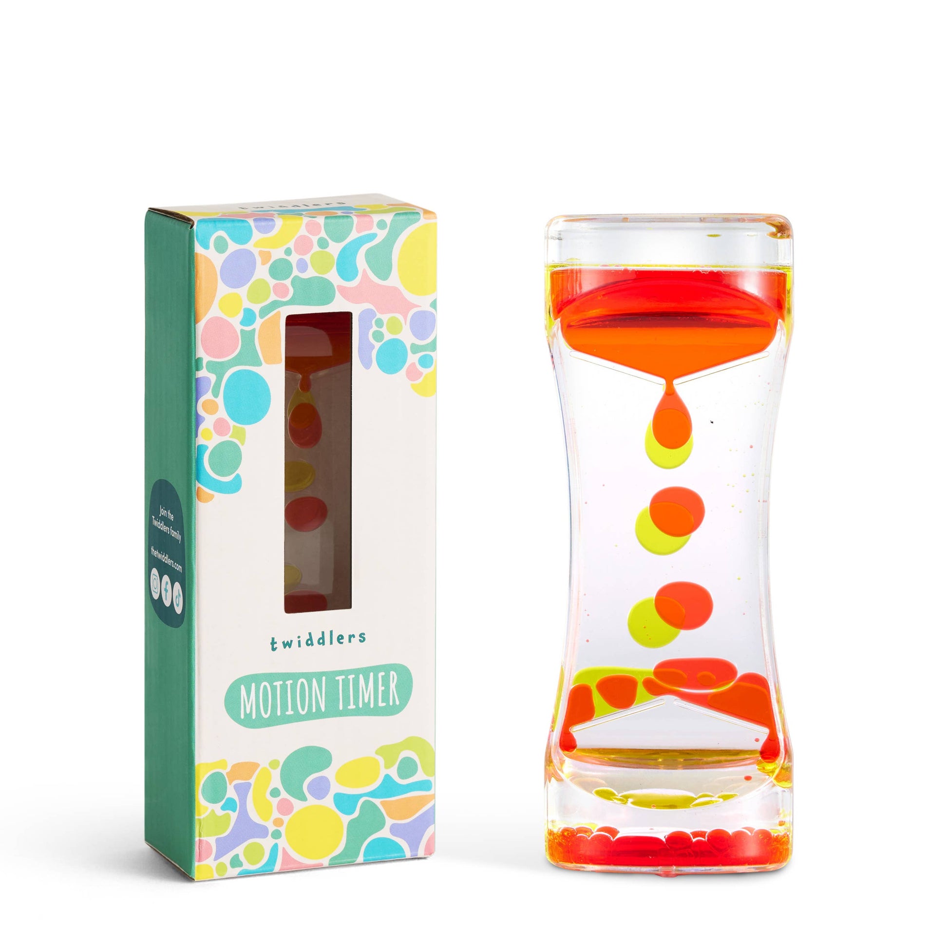 Sablier sensoriel Liquid Motion Timer, 14 cm: Vert