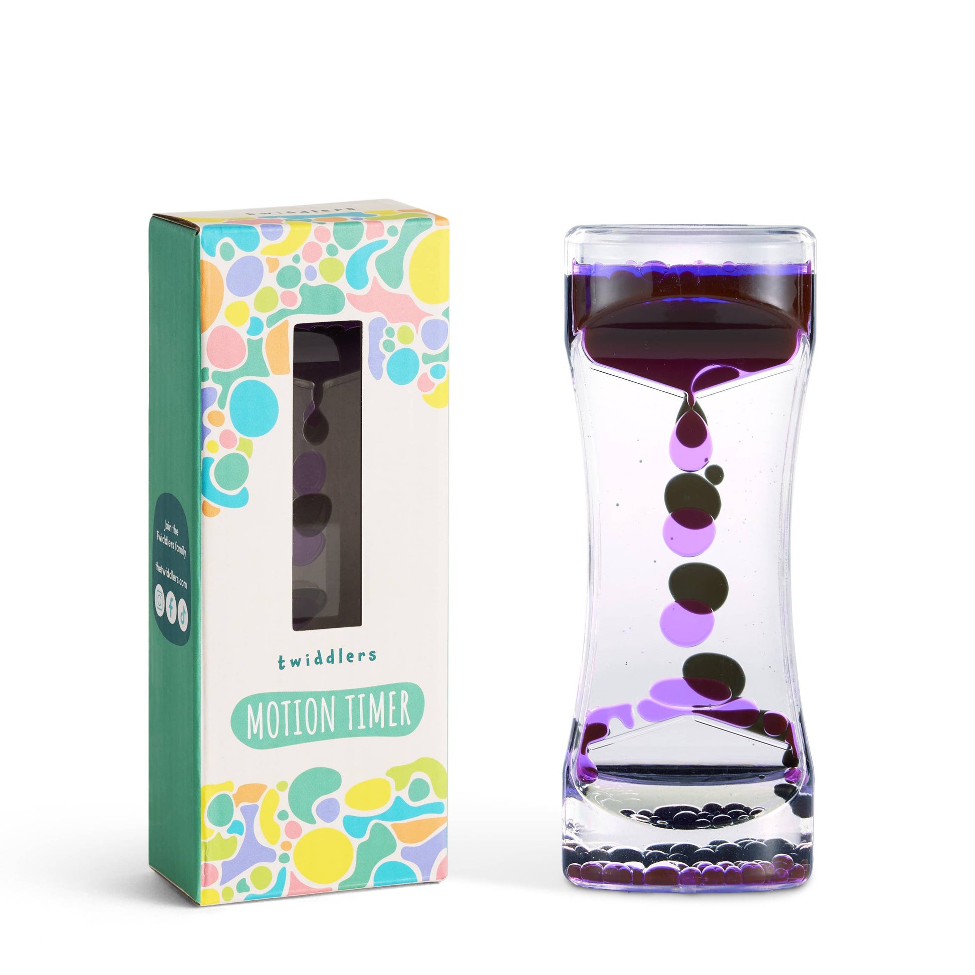 Sablier sensoriel Liquid Motion Timer, 14 cm: Rose