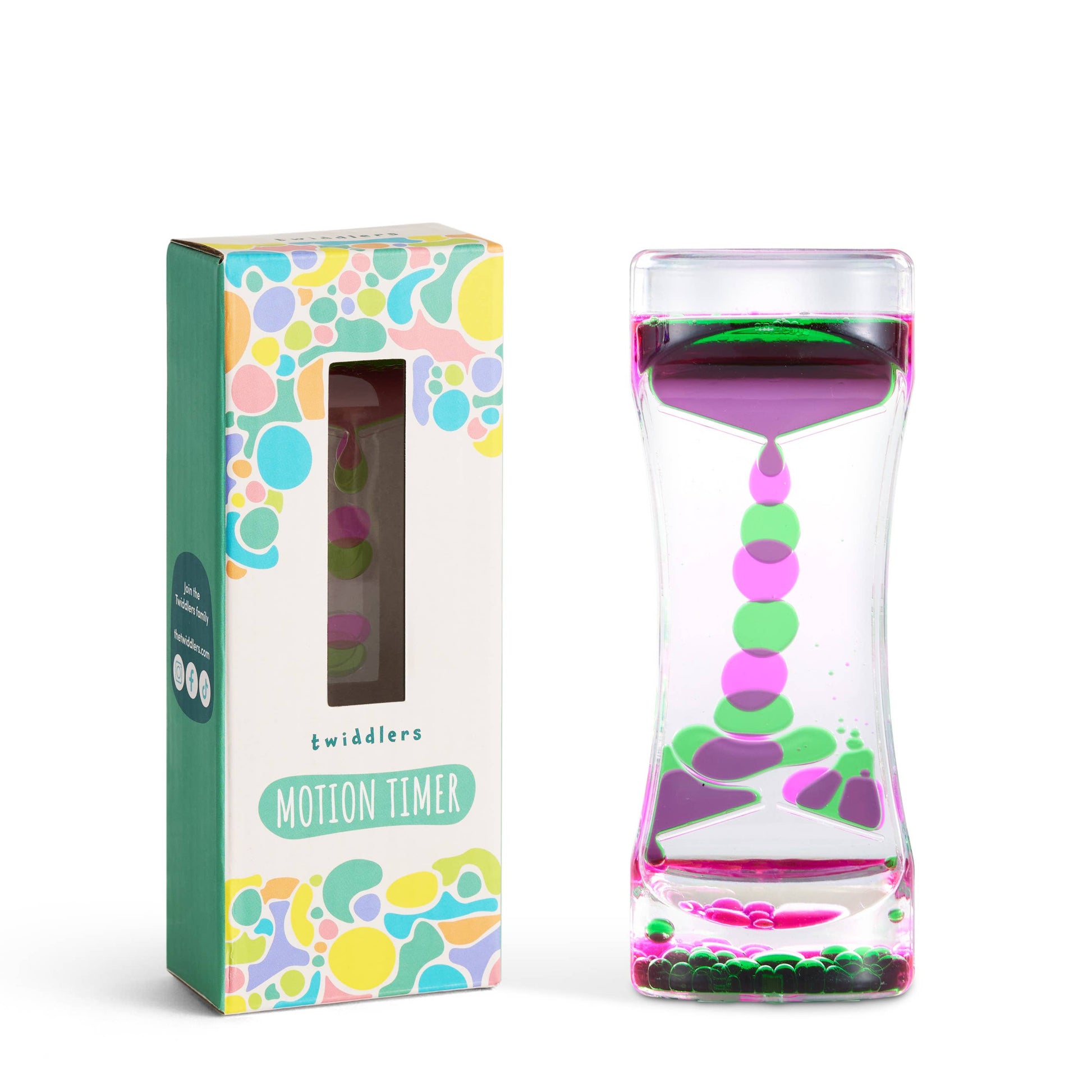 Sablier sensoriel Liquid Motion Timer, 14 cm: Violet