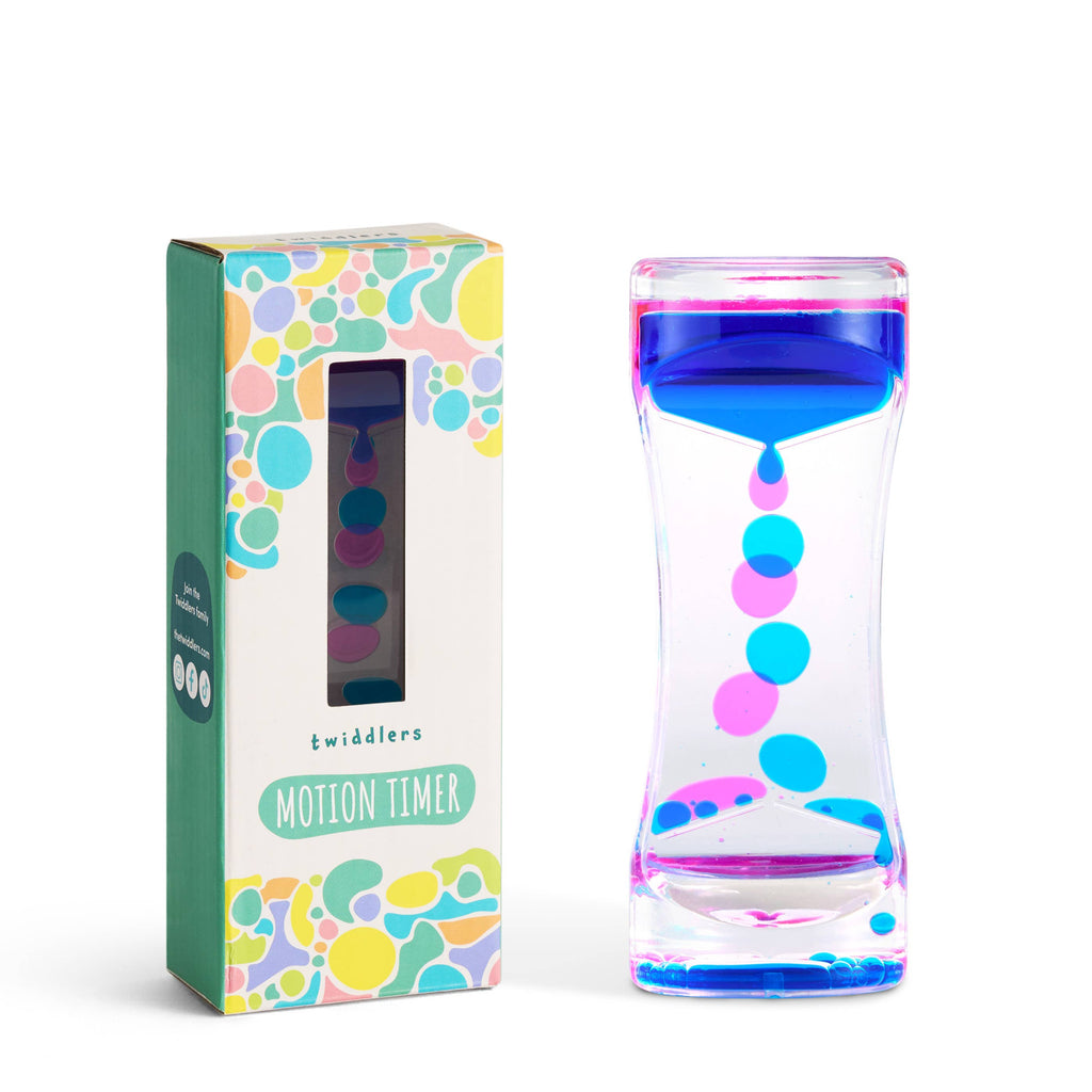 Sablier sensoriel Liquid Motion Timer, 14 cm: Rose