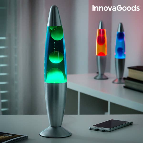 Lampe à lave magma 25 W | Bleu | InnovaGoods