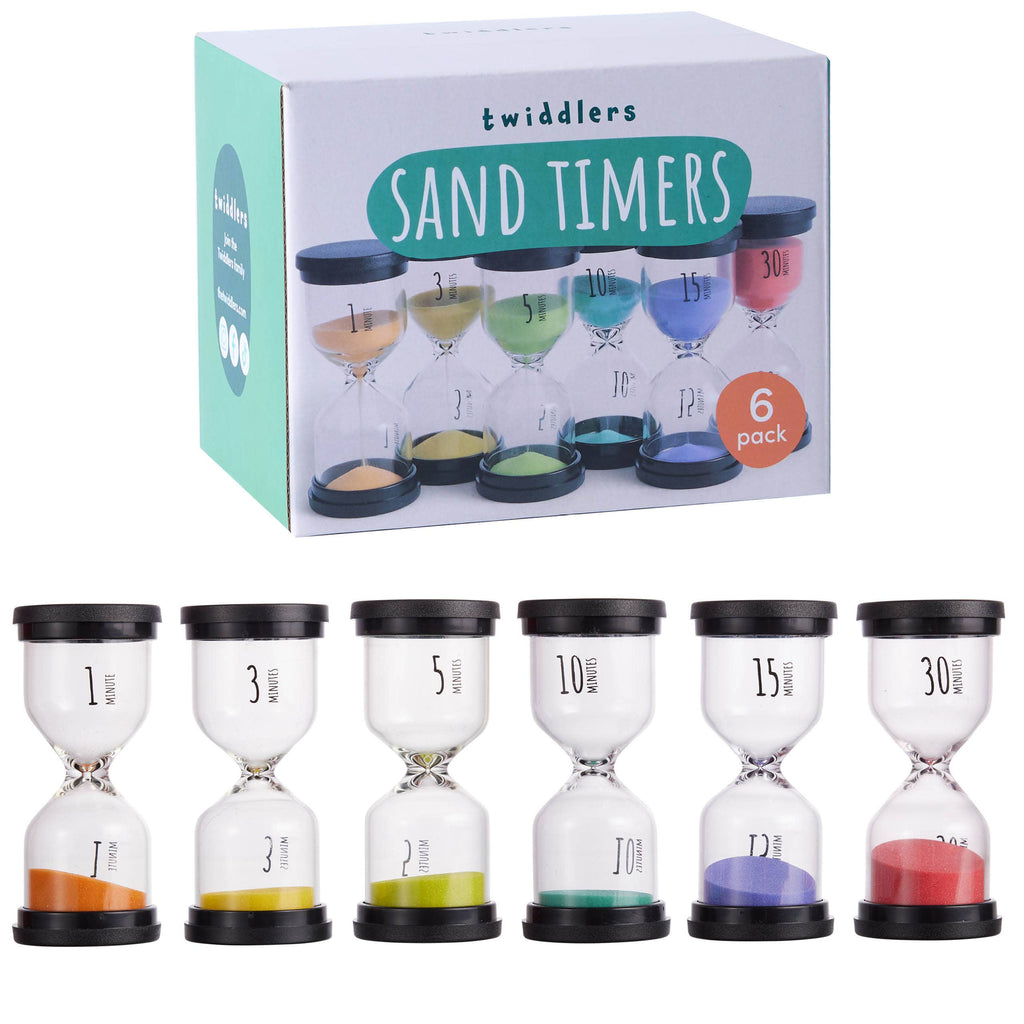 Pack de 6 sabliers - 1,3,5,10,15 et 30 minutes
