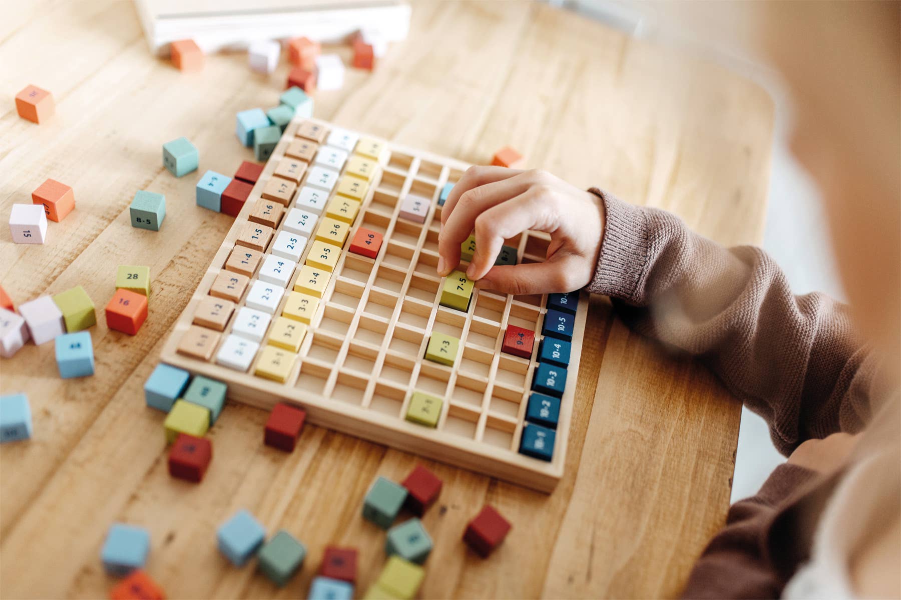 Table de multiplication multicolore "Educate"
